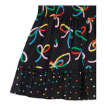 STELLA McCARTNEY gonna tinta unita con stampa fantasia Nero per Neonata TV7B91N NERO STELLA McCARTNEY 