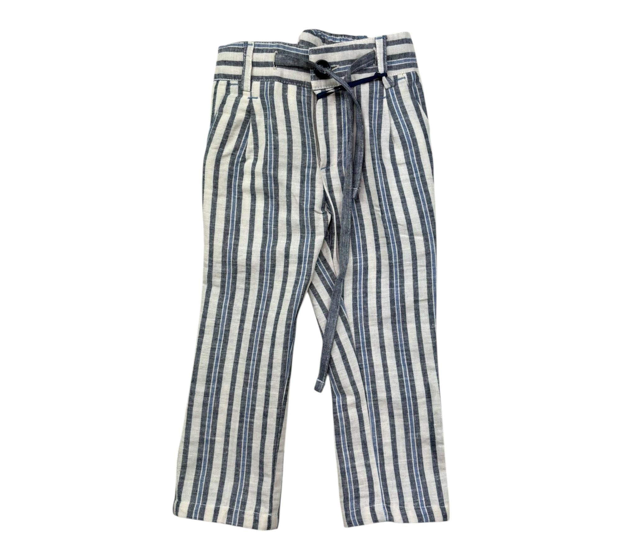 Manuel & Frank Pantalone Fantasia A Righe con Elastico In Vita per Bambino MF1410B BEIGE MANUEL & FRANK 