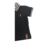TRUSSARDI polo mezza manica tinta unita cn profili in contrasto Nero per Neonato TIA25082PO NERO TRUSSARDI 