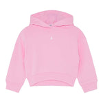 PATRIZIA PEPE felpa tinta unita con cappuccio e logo Rosa per Bambina 7M0857 ROSA PATRIZIA PEPE 