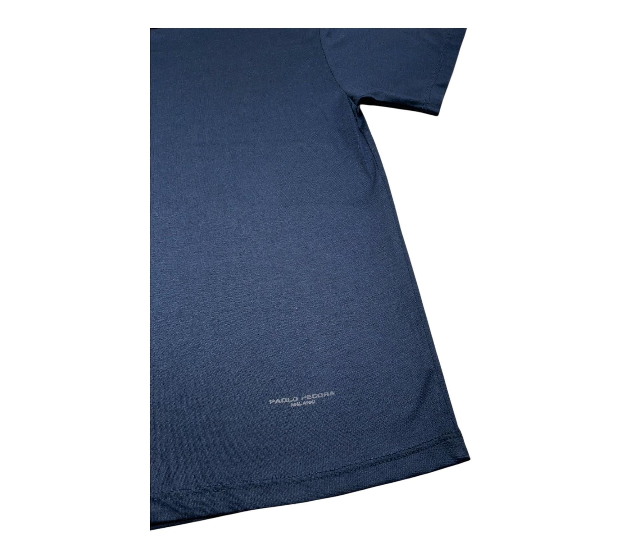 Paolo Pecora T-Shirt Girocollo Tinta Unita  per Bambino PP4219 BLU PAOLO PECORA 