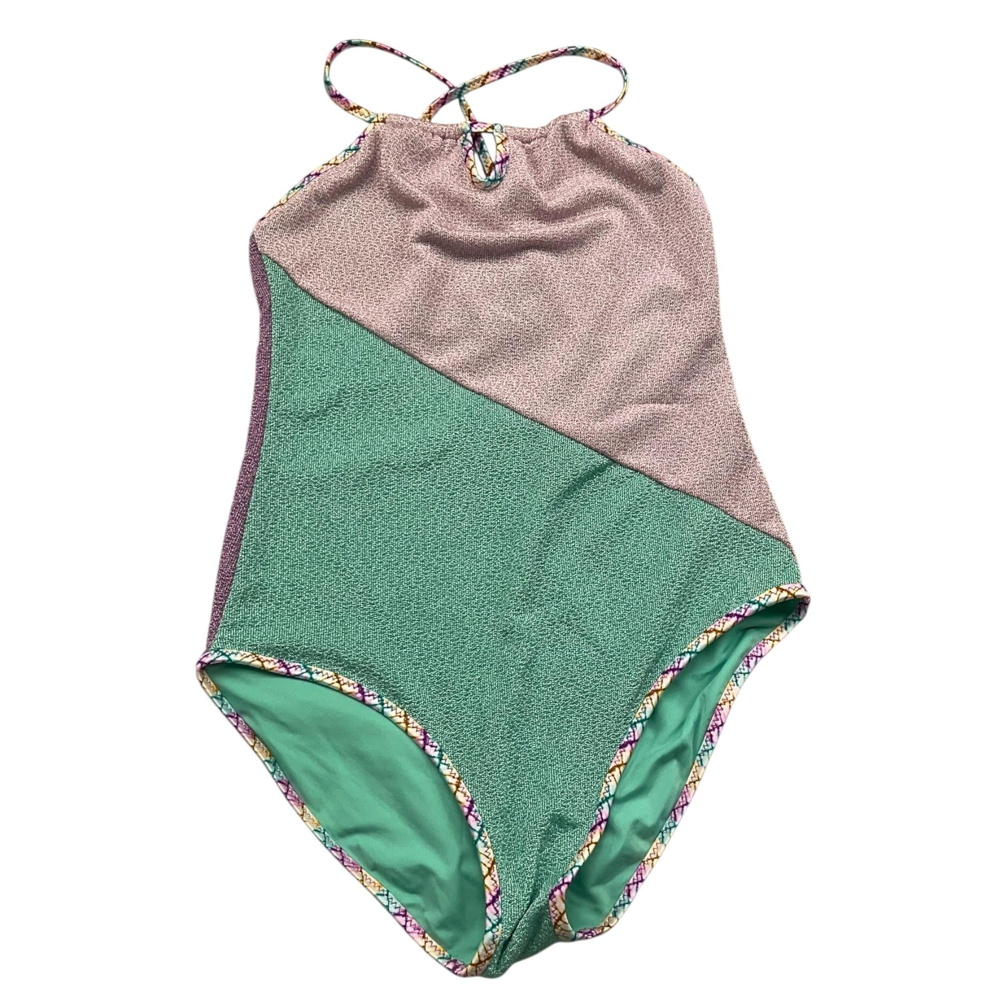 F**K Costume Tinta Unita Glitterato per Bambina FJ25G2G03MKX55 VERDE F**K 