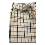 J.O. Milano Pantalone Tinta Unita Fantasia Quadri con Elastico In Vita per Bambino 274C2 BIANCO J.O. MILANO 