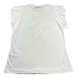 Monnalisa T-Shirt Girocollo Tinta Unita con Stampa per Bambina 717607SG BIANCO MONNALISA 