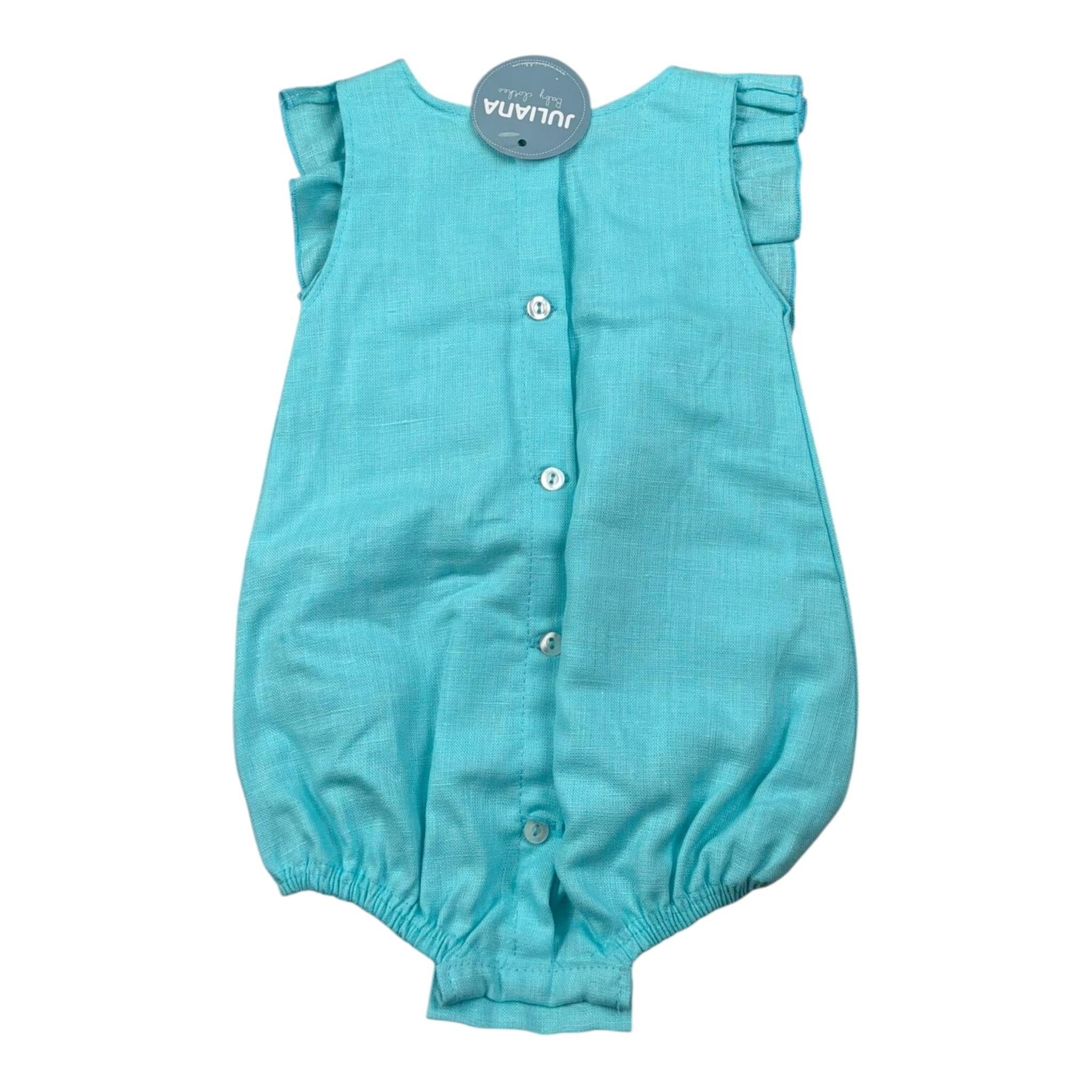 Juliana Pagliaccetto tinta unita Giromanica Azzurro per Neonata 25179 AZZURRO JULIANA 