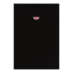 Diesel T-Shirt Girocollo Tinta Unita con Stampa per Bambino J02237X NERO DIESEL 