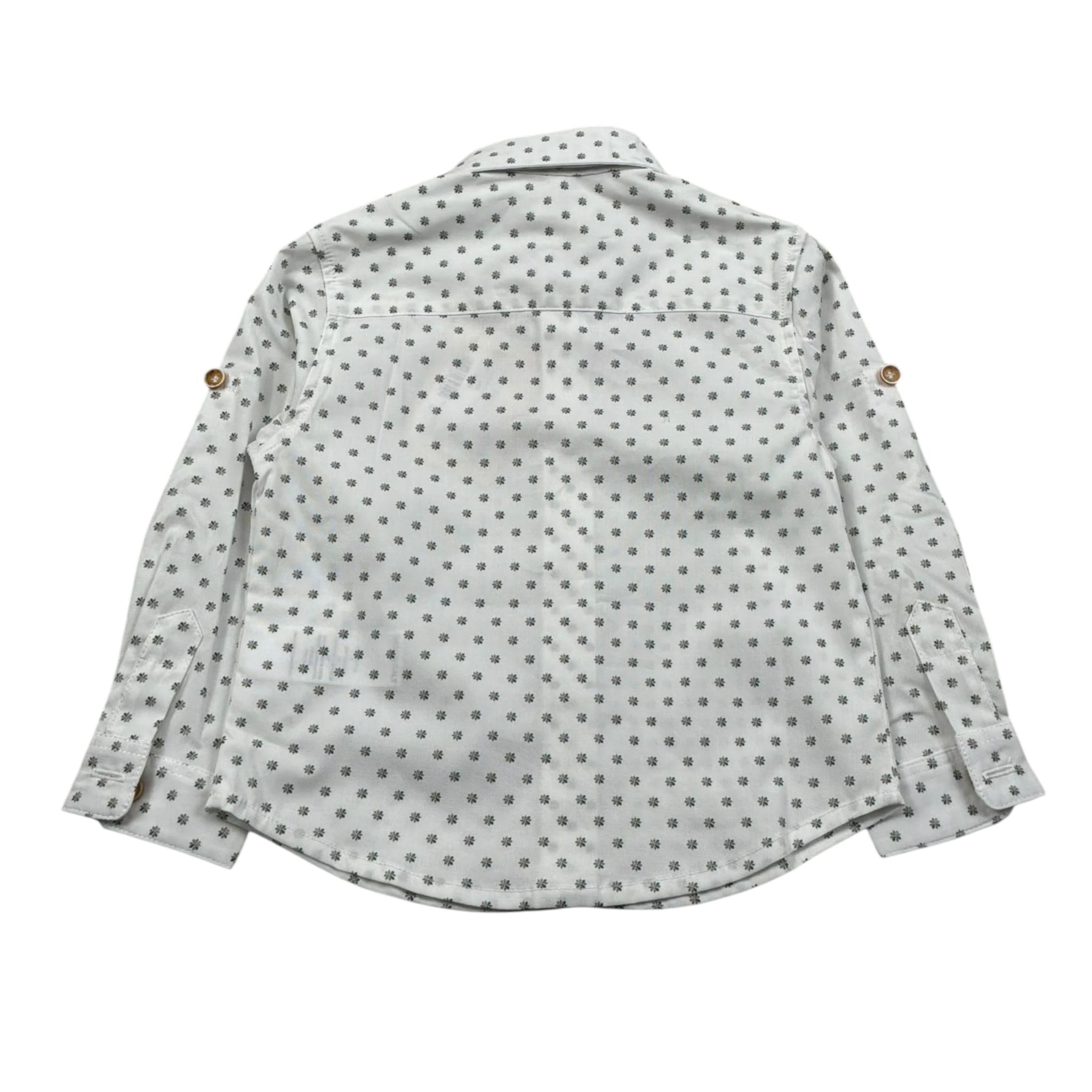 Pure Firenze Camicia Manica Lunga Fantasia A Righe Bianco per Neonato PC03177X BIANCO PURE FIRENZE 