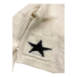 LIU JO maglia tinta unita girocollo con stampa Panna per Bambina GF4111X PANNA LIU JO 