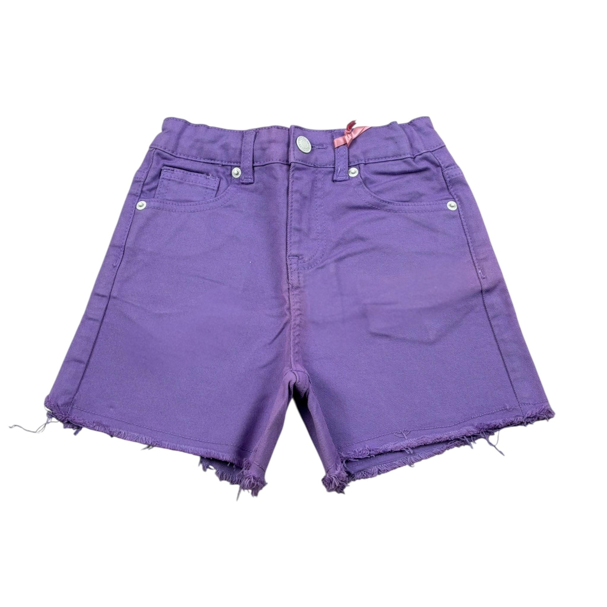 Vicolo Short In Denim tinta unita con Girovita Regolabile Lilla per Bambina 3146S00016X LILLA VICOLO 