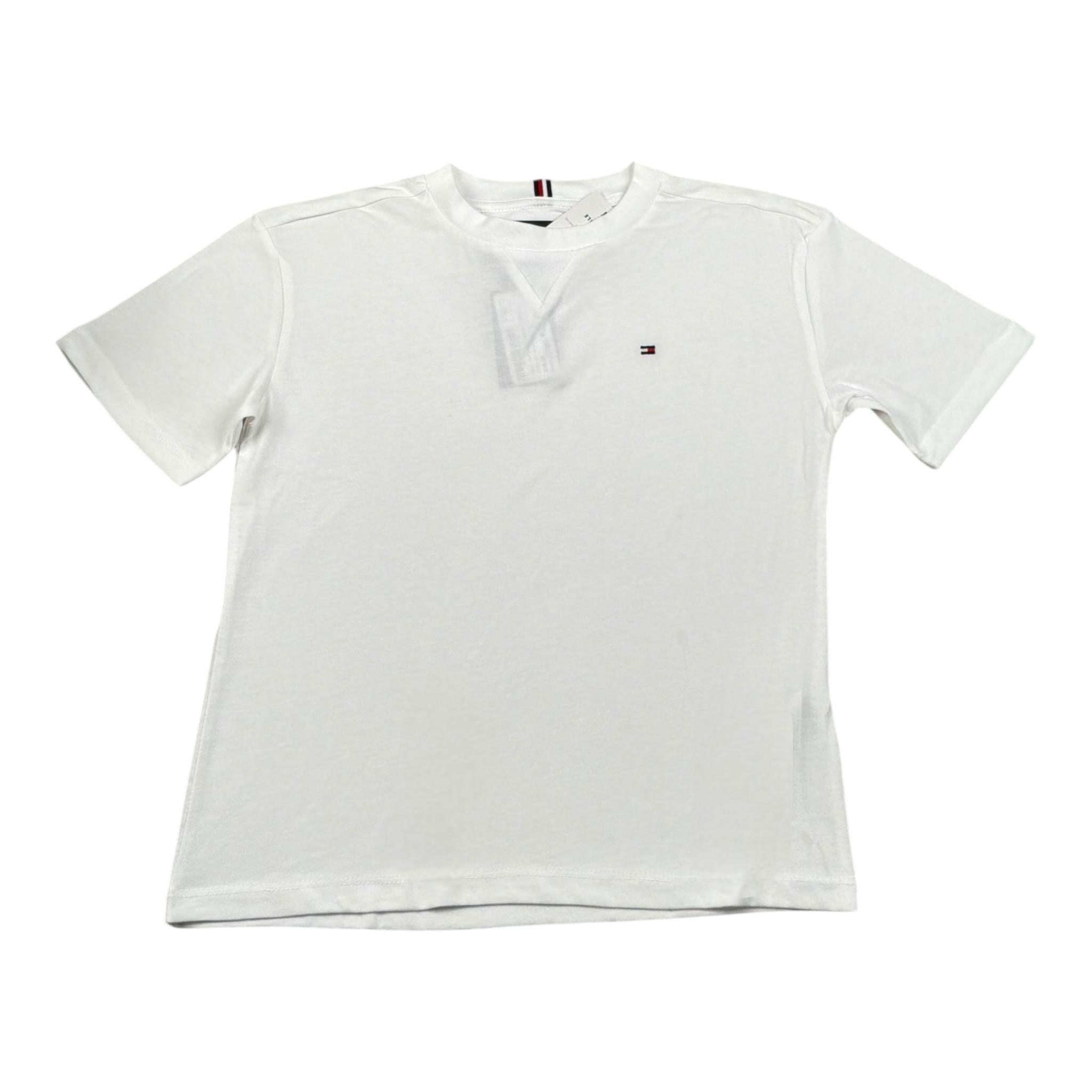 Tommy Hilfiger T-Shirt Girocollo Tina Unita con Stampa per Bambino KB0KB08575J BIANCO TOMMY HILFIGER 