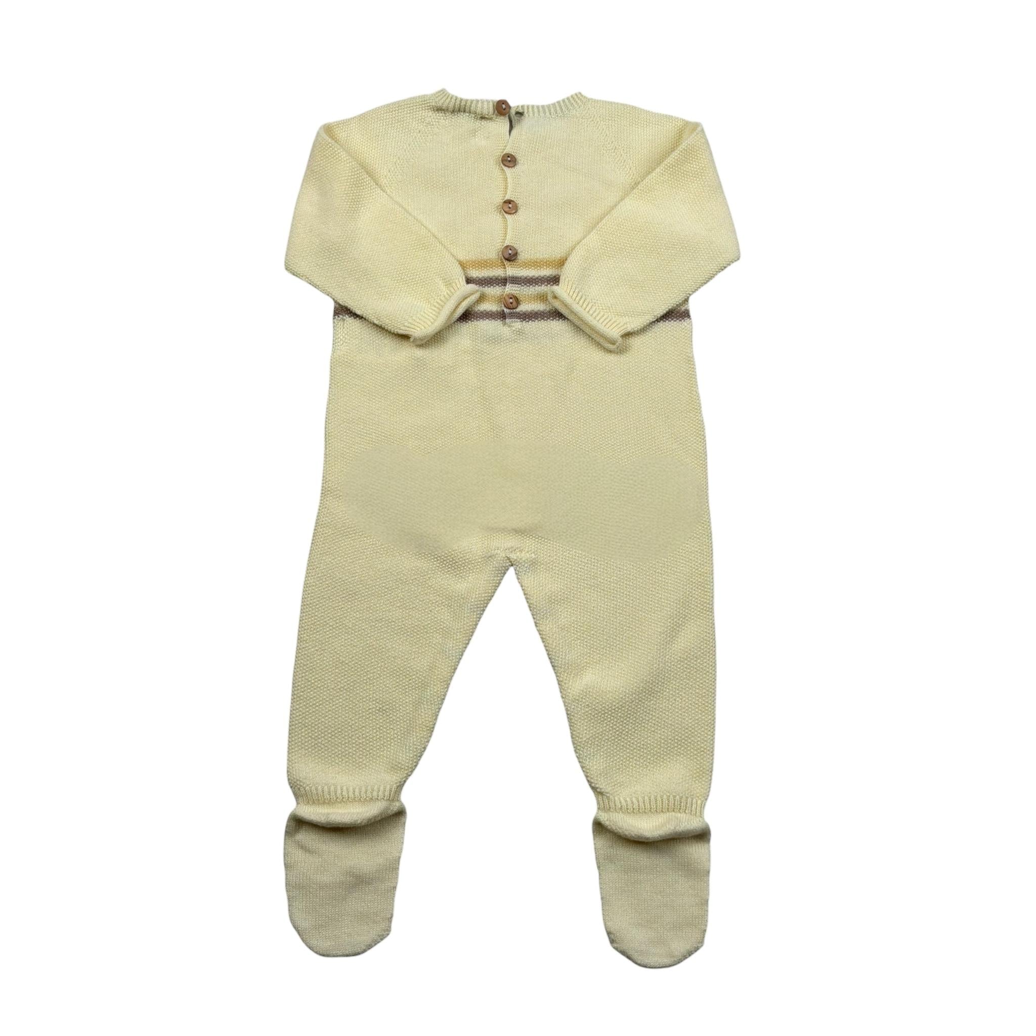 Wedoble Tutina Manica Lunga Tinta Unita per Neonato V2507346R GIALLO WEDOBLE 