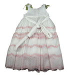 Raffaella Abito Cerimonia Tinta Unia con Ricami  per Bambina BABYAB BIANCO RAFFAELLA 