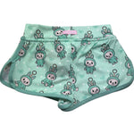 Saint Barth Short Tinta Unita con Stampe per Bambina COCO VERDE SAINT BARTH 
