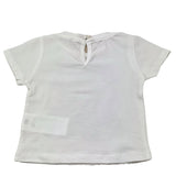 U+È T-Shirt Girocollo Tinta Unita con Stampa per Neonata UE1862 BIANCO U+è 