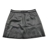 MARNI gonna in ecopelle tinta unita Nero per Bambina M01186 NERO MARNI 