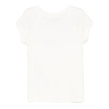 Philosophy T-Shirt Girocollo Tinta Unita con Stampa per Bambina I1E617 PANNA PHILOSOPHY 