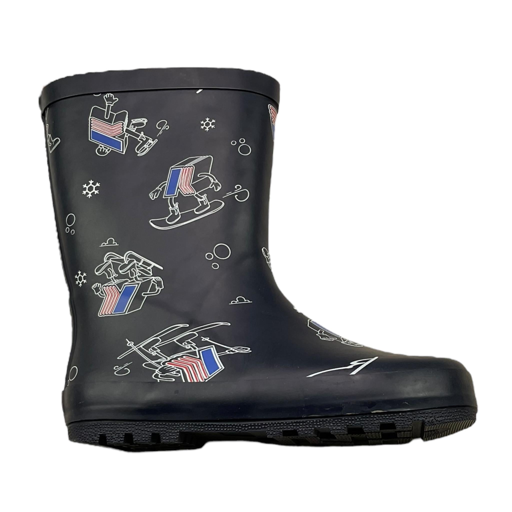 K-WAY stivali impermeabili tint unita con loghi Blu per Bambino K3125WW BLU K-WAY 