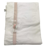 Ninnaoh Coperta Tinta Unita con Applicazioni per Neonata E25LE2 BIANCO NINNAOH 