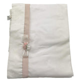 Ninnaoh Coperta Tinta Unita con Applicazioni per Neonata E25LE2 BIANCO NINNAOH 