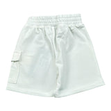 Please Bermuda Tinta Unita con Elastico In Vita per Neonato RE62042B71 BIANCO PLEASE 