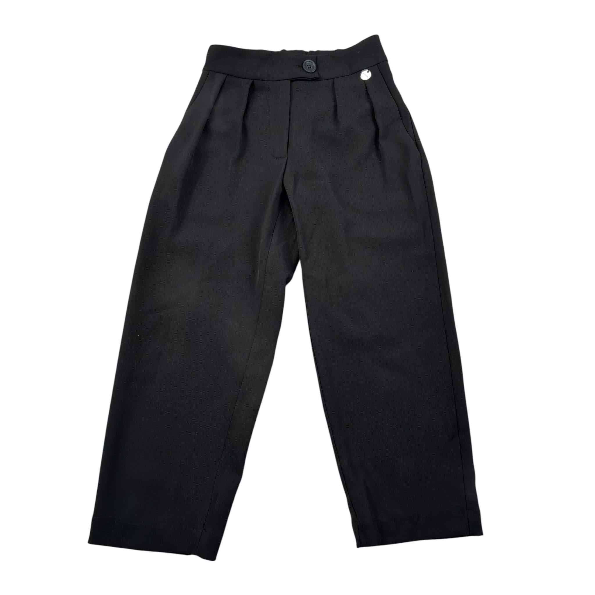 Imperial Pantalone Tinta Unita con Elastico In Vita per Bambina PHI0130G75 NERO IMPERIAL 