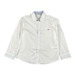 Le Bebe' Camicia tinta unita con Logo Bianco per Neonato LBB4095 BIANCO LE BEBE' 