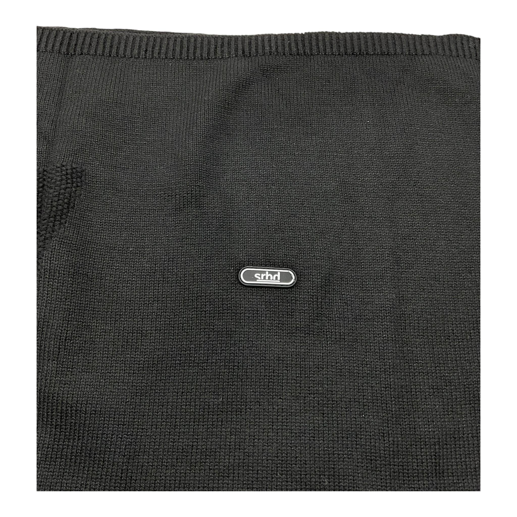 SARABANDA sciarpa tinta unita con stampa ducati Nero per Bambino 03548 NERO SARABANDA 