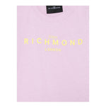 John Richmond T-Shirt Girocollo Tinta Unita con Stampa per Neonata RIP25002TSXXX LILLA JOHN RICHMOND 
