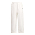 Dou Dou Pantalone Tinta Unita con Logo per Bambina DW6P71 PANNA DOU DOU 