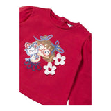 Mayoral Shirt Girocollo Tinta Unita con Stampa per Neonata 1015 ROSSO MAYORAL 
