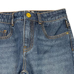 MOSCHINO jeans  tinta unita con girovita regolabile Blu per Bambina HDP06L BLU MOSCHINO 