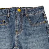 MOSCHINO jeans  tinta unita con girovita regolabile Blu per Bambina HDP06L BLU MOSCHINO 