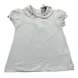 J.O. Milano T-Shirt Tinta Unita con Colletto per Neonata 576G3 BIANCO J.O. MILANO 