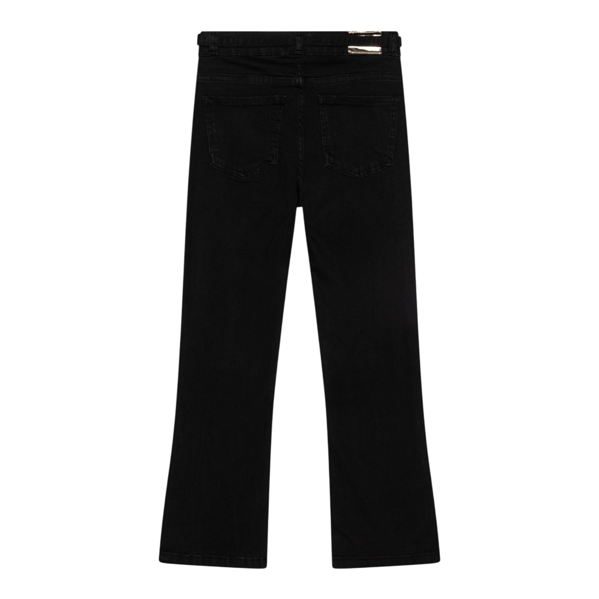 PINKO pantalone tinta unita con girovita regolabile Nero per Bambina F4PIJGDP001 NERO PINKO 