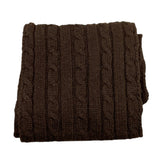 PAOLO PECORA sciarpa tinta unita con logo Marrone per Bambino PP4165 MARRONE PAOLO PECORA 