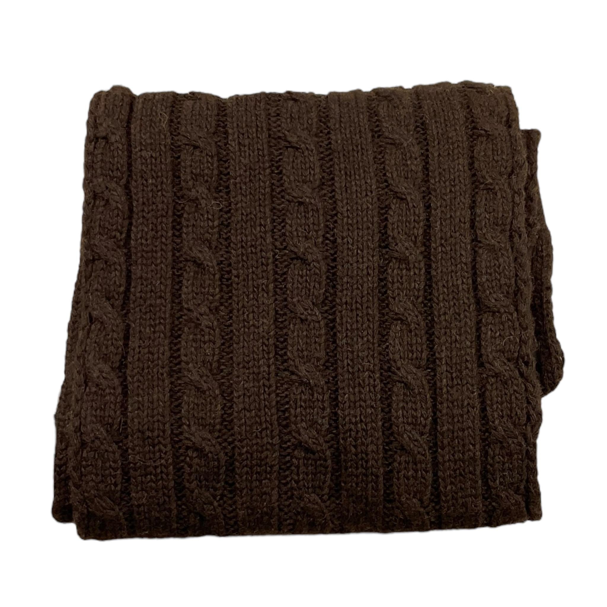 PAOLO PECORA sciarpa tinta unita con logo Marrone per Bambino PP4165 MARRONE PAOLO PECORA 