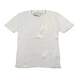 Ermanno Scervino T-Shirt Girocollo Tinta Unita con Ricami per Bambina SFMA031 BIANCO ERMANNO SCERVINO 