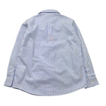 Sun68 Camicia Tinta Unita con Fantasia A Righe per Bambino CPB353033 BIANCO/AZZURRO SUN68 