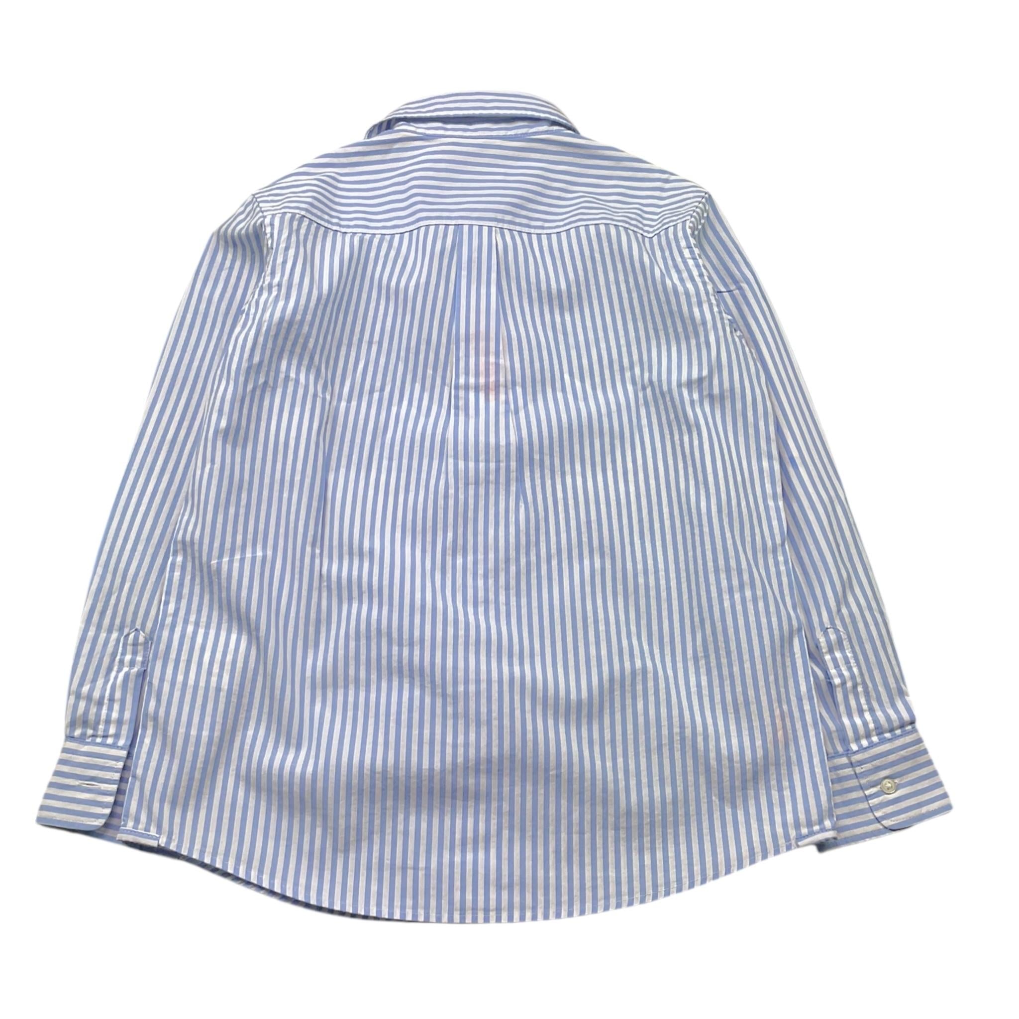 Sun68 Camicia Tinta Unita con Fantasia A Righe per Bambino CPB353033 BIANCO/AZZURRO SUN68 