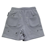 John Richmond Bermuda In Tuta Tinta Unita con Trafori per Bambino RBP26215BE GRIGIO JOHN RICHMOND 