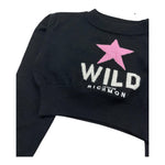 JOHN RICHMOND maglia girocollo tinta unita con stampa in contrasto Nero per Bambina RGA24106MAX NERO JOHN RICHMOND 