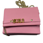 Vicolo Borsa Tinta Unita con Logo E Tracolla per Bambina BRSV ROSA VICOLO 