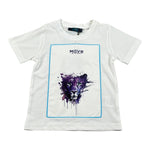 Move T-Shirt Girocollo tinta unita con Stampe Bianco per Neonato TSPRINT BIANCO MOVE 