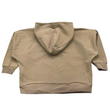 @MADILLY felpa chiusa con cappuccio tinta unita Sabbia per Bambino 01837 SABBIA @MADILLY 