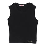 Liu Jo Canotta Girocollo Tinta Unita con Logo per Bambina GA037 NERO LIU JO 