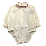 LA STUPENDERIA body camicia manica lunga tinta unita con collett Bianco per Neonata TBBD54 BIANCO LA STUPENDERIA 