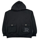 John Richmond Felpa Chiusa con Cappuccio Tinta Unita per Bambino RBP26051FE NERO JOHN RICHMOND 