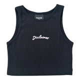 Disclaimer Top Giromanica Tinta Unita con Logo per Bambina 25EDK58502 NERO DISCLAIMER 