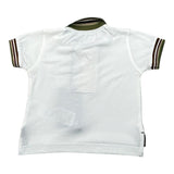 Please Polo Mezza Manica Tinta Unita  per Neonato ME02280B71 BIANCO PLEASE 