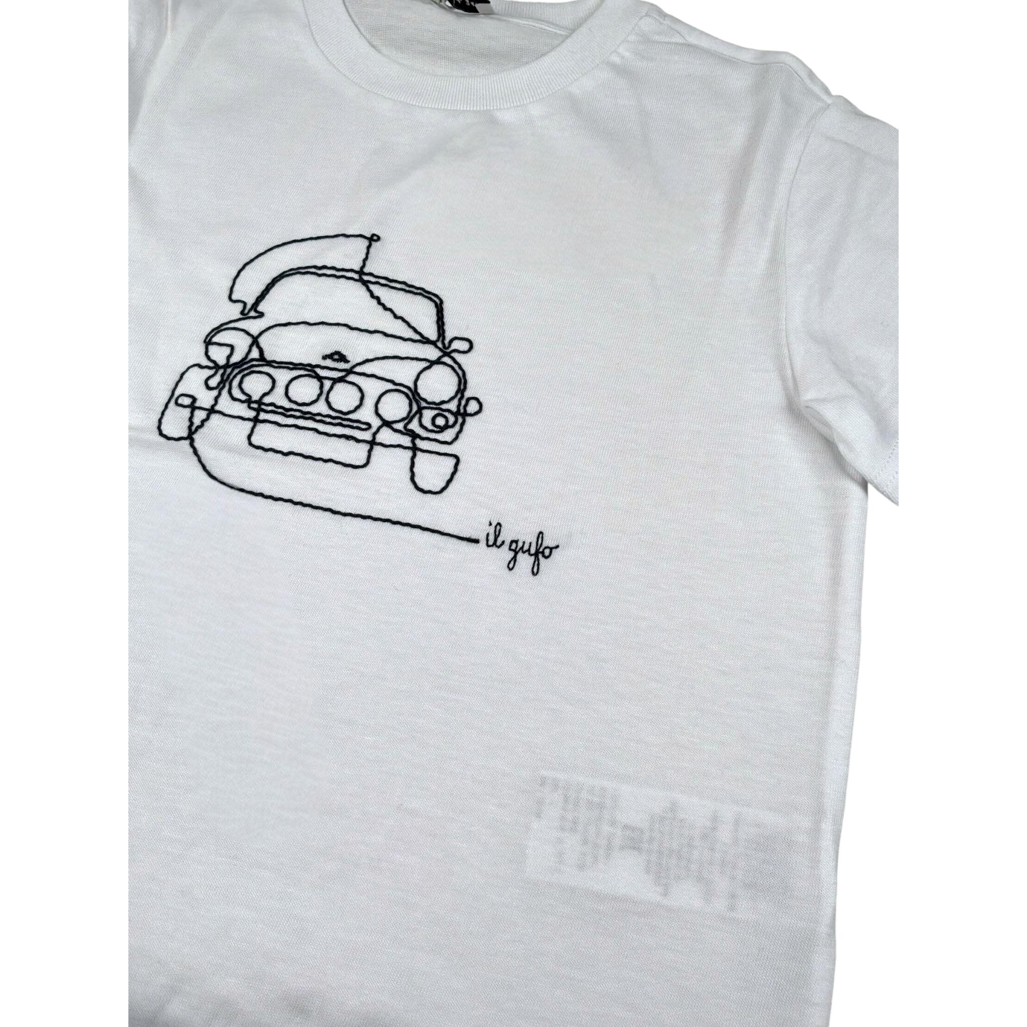 Il Gufo Completo 2 Pezzi T-Shirt-Bermuda Bicolore per Neonato P25DP538MF001 BIANCO/BLU IL GUFO 